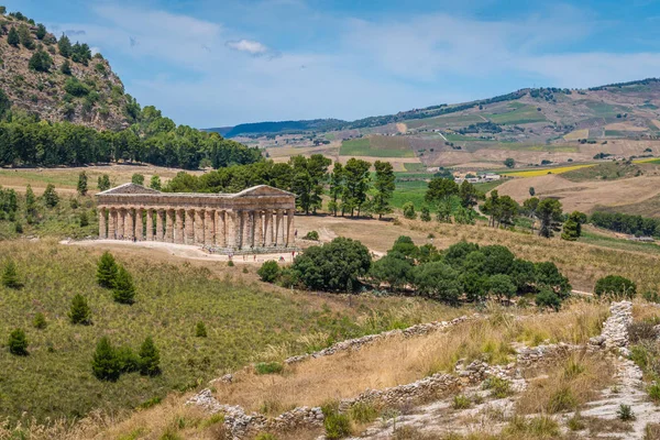 Ναό Της Αφροδίτης Στο Έγεστα Αρχαία Ελληνική Πόλη Στη Σικελία — Φωτογραφία Αρχείου