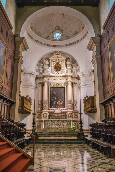 锡拉库萨大教堂的主祭坛 西西里岛 意大利南部 2018 — 图库照片
