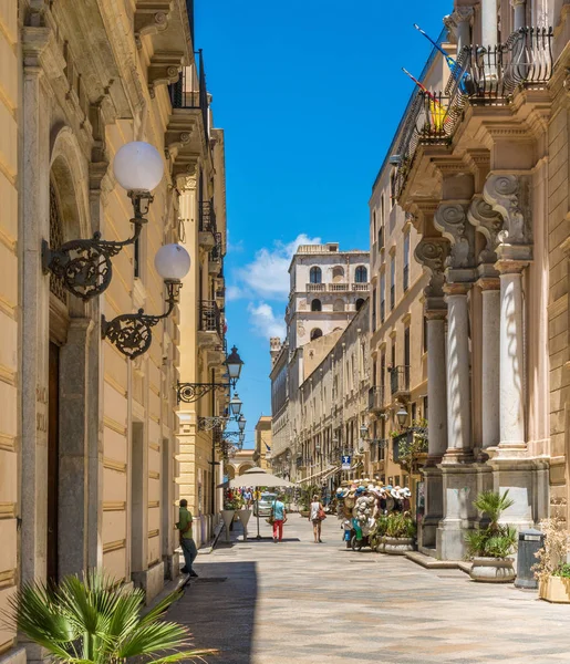 Мальовничий Вид Старе Місто Трапані Сицилія Італія — стокове фото