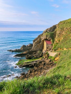 Santa Justa Hermitage near Ubiarco, Cantabria, nothern Spain clipart