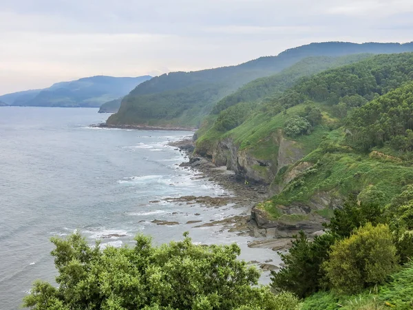 Vistas Panorámicas Costa Desde Faro Gorliz Cerca Bilbao País Vasco —  Fotos de Stock