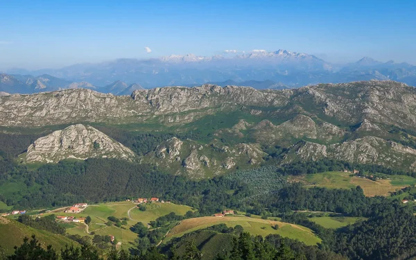 Panorama Escénico Gallego Largo Del Camino San Andrés Teixido Provincia — Foto de Stock