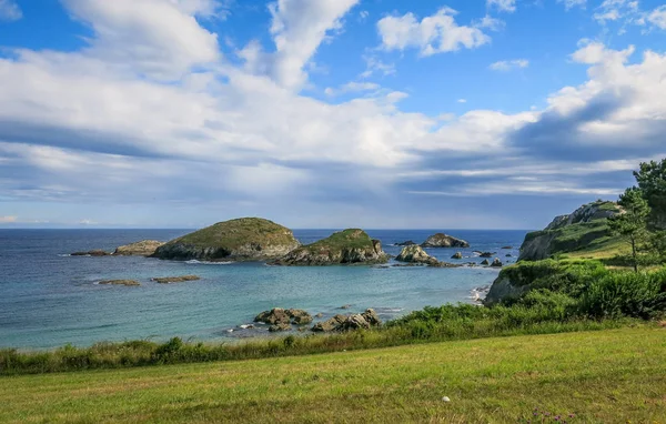 Malerische Meereslandschaft Der Punta Atalaya Amortiza Asturien Nordspanien — Stockfoto
