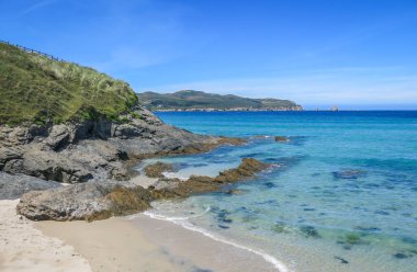 Errol yakınlarındaki Ermita de Santa Comba plajı, Galiçya