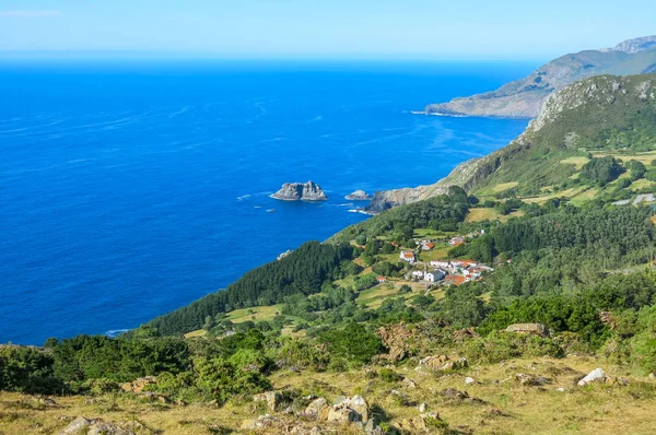 Panoramablick Von San Andres Teixido Coruna Spanien — Stockfoto