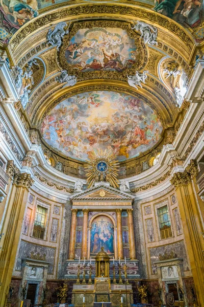 Zdobená Apsida Kostela Ježíše Krista Italském Římě Listopad 2017 — Stock fotografie
