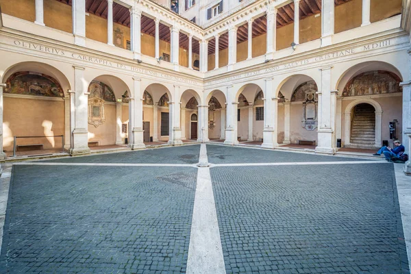 Bramante Cloister Santa Maria Della Pace Piazza Navona Yakınlarındaki Barok — Stok fotoğraf