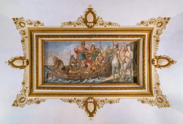 素晴らしい天井フレスコ画 ローマのバルビニー宮殿 イタリア — ストック写真