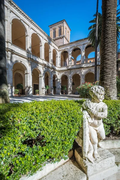 Cloister Palazzetto Venezia Sunny Morning Rome February 2017 — Stock Photo, Image