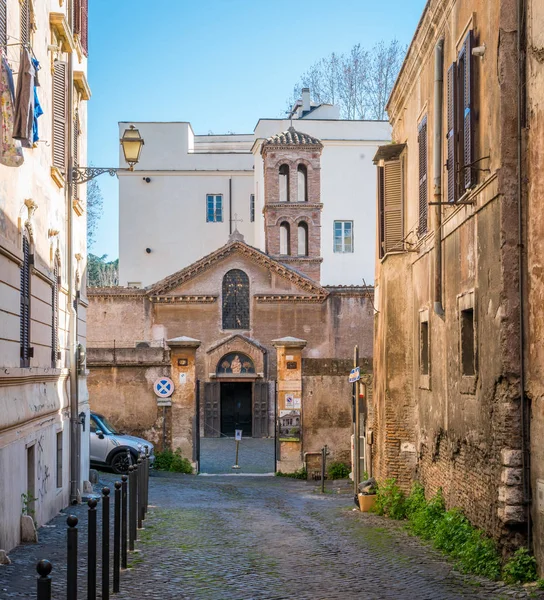 Santa Maria Roma Daki Trastevere Deki Cappella Kilisesi Nde Talya — Stok fotoğraf