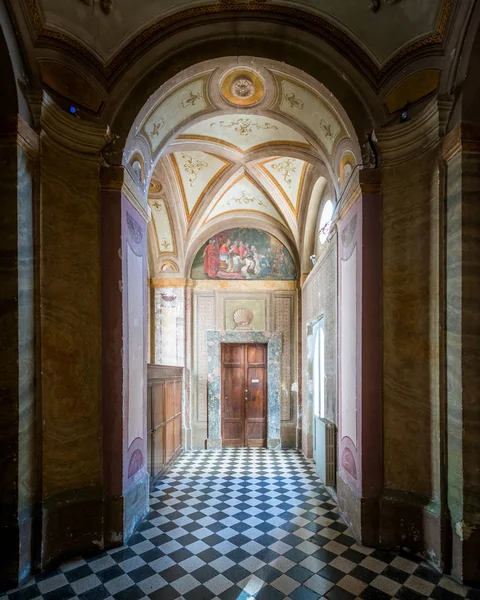 Belső Kilátás San Carlo Alle Quattro Fontane Templomra Szent Károly — Stock Fotó