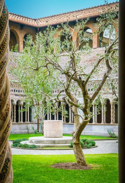 Cloister Basilica Saint John Lateran Rome October 2017 — Stock Photo, Image