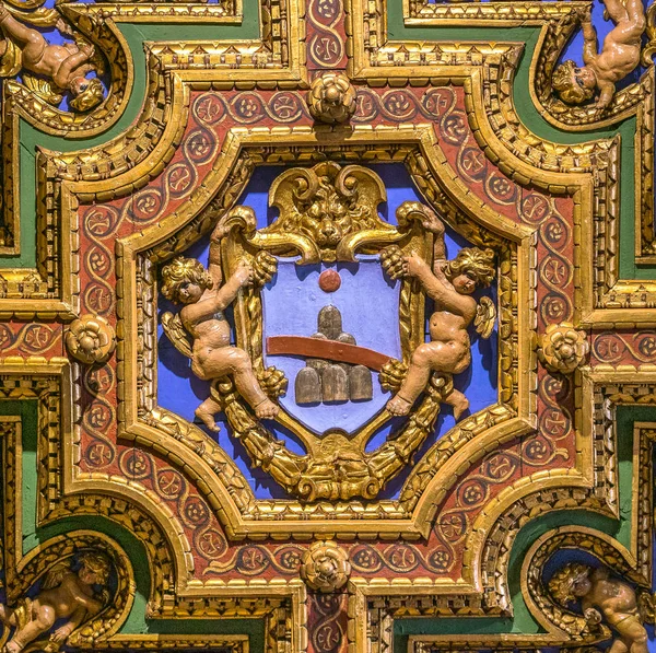 Escudo Familia Renzi Iglesia San Girolamo Della Carita Roma Italia — Foto de Stock