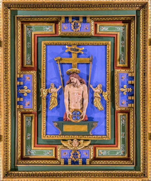 Ecce Homo Gebeeldhouwde Paneel Kerk Van San Girolamo Della Carita — Stockfoto