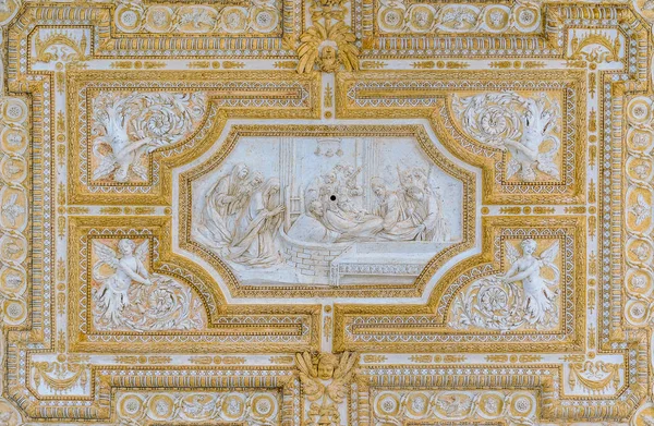 Roma Saint Peter Bazilikası Nda Portiko Tavanında Saint Peter Hayatından — Stok fotoğraf