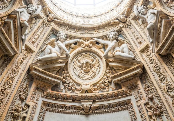 Бароковий Купол Бічної Каплиці Сан Єтро Монторео Церква Рим Січень — стокове фото