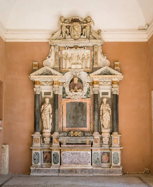 Monumento Funerário Cardeal Paolo Emilio Sfondrati Basílica Santa Cecília Trastevere — Fotografia de Stock