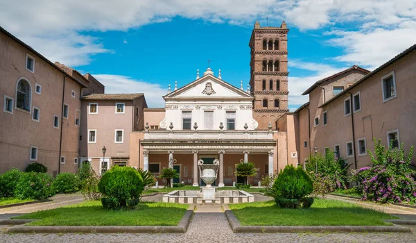 Trastevere Deki Santa Cecilia Bazilikası Roma Talya — Stok fotoğraf