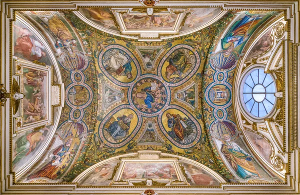 Cappella Sant Elena Con Mosaico Baldassare Peruzzi Nella Basilica Santa — Foto Stock