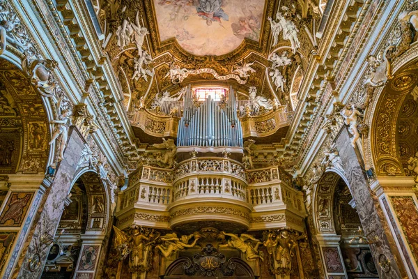 Orgue Église Santa Maria Della Vittoria Rome Italie Décembre 2017 — Photo