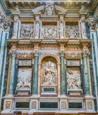 Clement Viii mauseleum Borghese (Paolina) Şapeli Santa Maria Maggiore Bazilikası Roma, İtalya. Nisan-07-2018