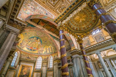 Roma'daki Santa Maria Maggiore Bazilikası, İtalya. Nisan-07-2018