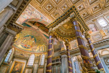 Roma'daki Santa Maria Maggiore Bazilikası, İtalya. Nisan-07-2018