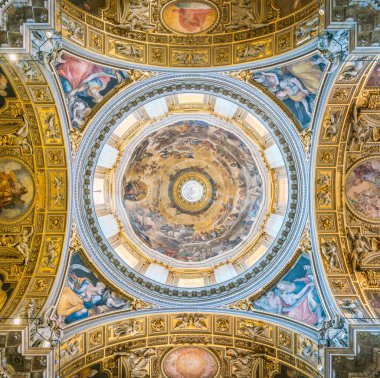 Roma'daki Santa Maria Maggiore Bazilikası'ndaki Borghese (Paolina) Şapeli. Nisan-07-2018