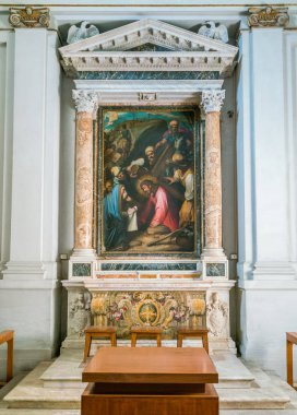 Roma'da Santa Prassede Bazilikası Olgiati Şapeli, İtalya. Mart-25-2018