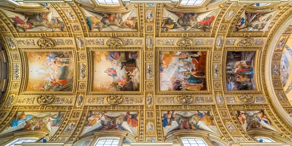 Стеля Головного Неф Базиліці Sant Andrea Делла Валле Римі Італія — стокове фото