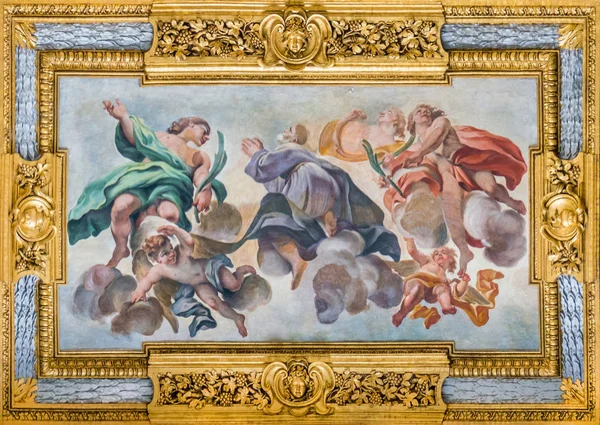 Inramade Fresco Basilikan Santi Ambrogio Carlo Corso Rom Italien April — Stockfoto