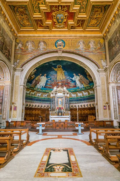 Church Saints Cosma Damiano Rome Italy March 2018 — Stock Photo, Image