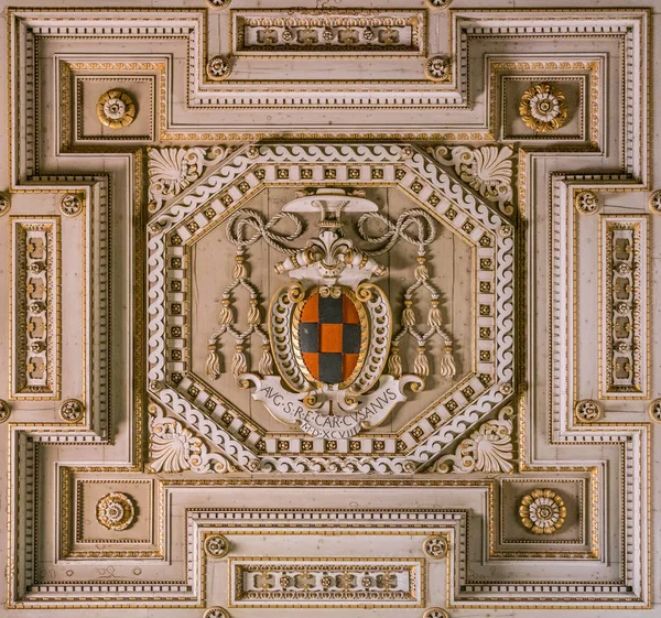 Détail Plafond Basilique Des Saints Jean Paul Caelian Hill Rome — Photo