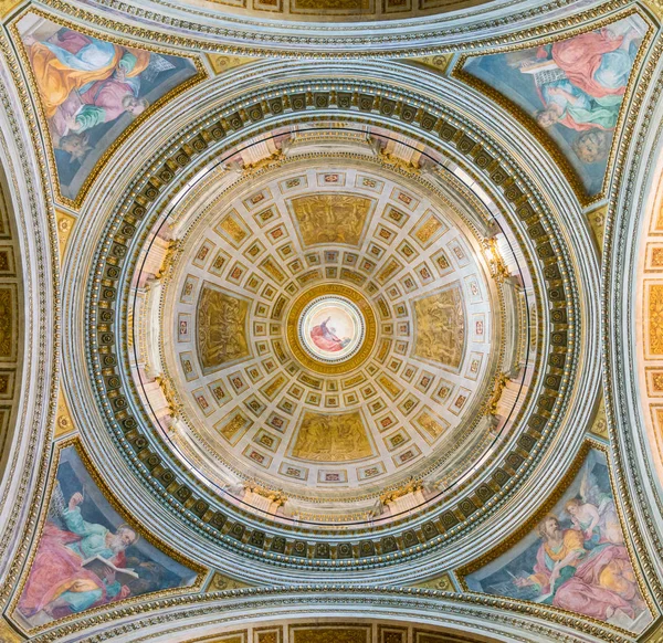 Cúpula Con Los Cuatro Evangelistas Giovanni Battista Ricci Dios Padre — Foto de Stock