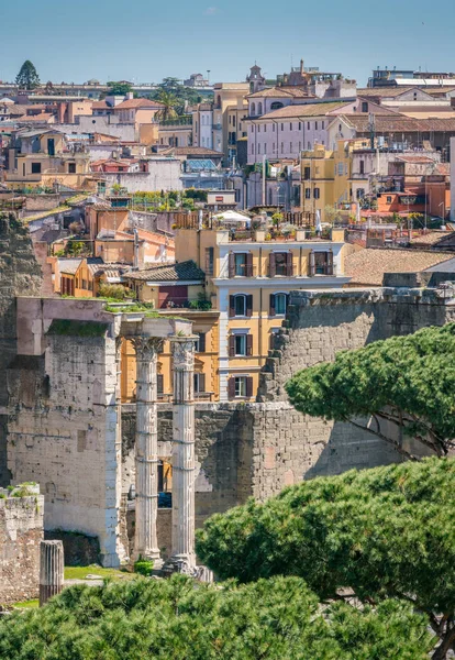 Panoramautsikt Från Monumentet Vittorio Emanuele Rom Italien — Stockfoto