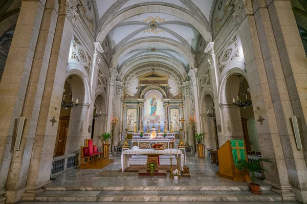 意大利罗马纳沃纳广场的诺斯特拉 西诺拉 德尔萨克罗库雷教堂的内部景观 2019年2月23日 — 图库照片