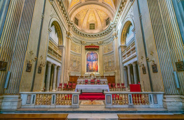 Vista Interior Desde Iglesia Santa Maria Monserrato Degli Spagnoli Roma — Foto de Stock