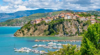 Panoramic view in Agropoli with the sea in the background. Cilento, Campania, southern Italy. clipart