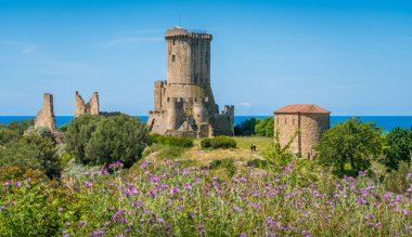 Ruins of the ancient city of Velia with the sea in the background, near Ascea, Cilento, Campania, southern Italy. clipart