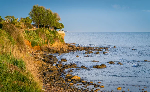 Středomořská Krajina Nedaleko Civitavecchia Lazio Střední Itálie — Stock fotografie