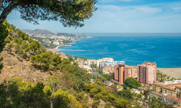 Πανοραμικό Όμορφο Θέαμα Στη Μάλαγα Και Costa Del Sol Ισπανία — Φωτογραφία Αρχείου