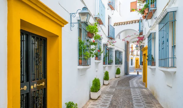 Vista Panorámica Del Pintoresco Barrio Judío Córdoba Andalucía España — Foto de Stock