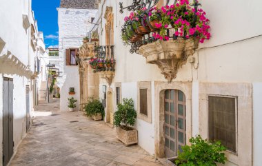 Locorotondo'da manzara, Bari Eyaleti, Apulia (Puglia), Güney İtalya.
