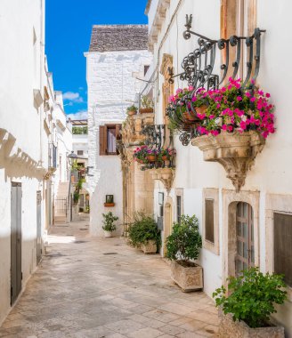 Locorotondo'da manzara, Bari Eyaleti, Apulia (Puglia), Güney İtalya.