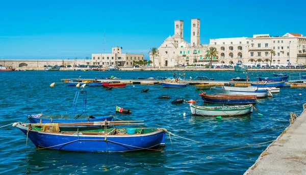 Molfetta Beira Mar Com Catedral Província Bari Apúlia Puglia Sul — Fotografia de Stock