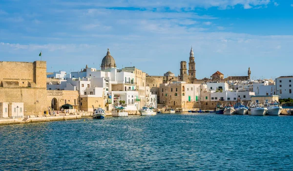 Monopoli Und Sein Schöner Alter Hafen Provinz Bari Apulien Apulien — Stockfoto