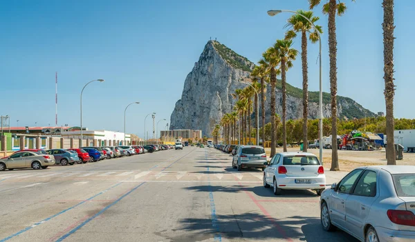 Roca Gibraltar Vista Desde Linea Concepción España Junio 2019 — Foto de Stock