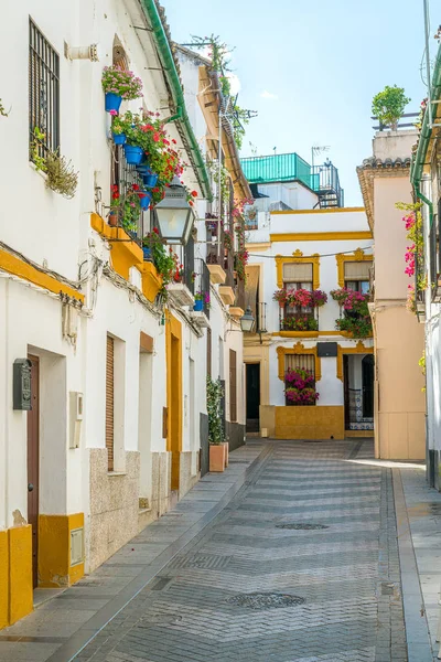 Vista Panorámica Del Pintoresco Barrio Judío Córdoba Andalucía España — Foto de Stock