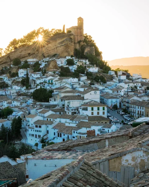 Späten Nachmittag Montefrio Wunderschönes Dorf Der Provinz Granada Andalusien Spanien — Stockfoto