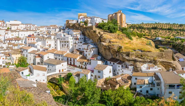 Bellissimo Villaggio Setenil Las Bodegas Provice Cadice Andalusia Spagna — Foto Stock